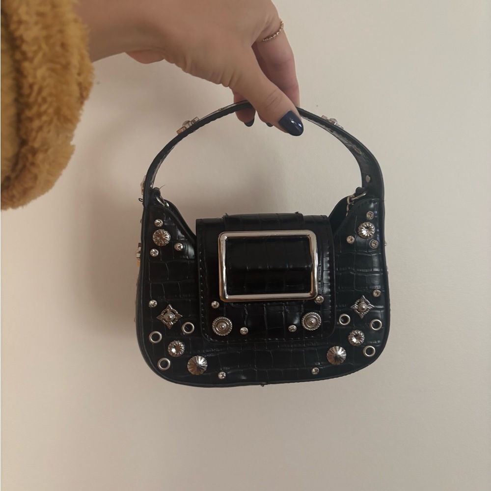 Urban Outfitters Black Embellished Mini Bag